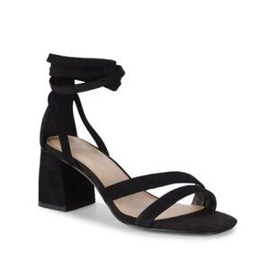 BCBGENERATION Debby Suede Block-Heel Sandals black size 6.5